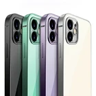 Чехол для iPhone 11 11 Pro 11 Pro Max HD, прозрачный чехол для телефона с гальваническим покрытием и окантовкой, защитный чехол из ТПУ с защитой от падения