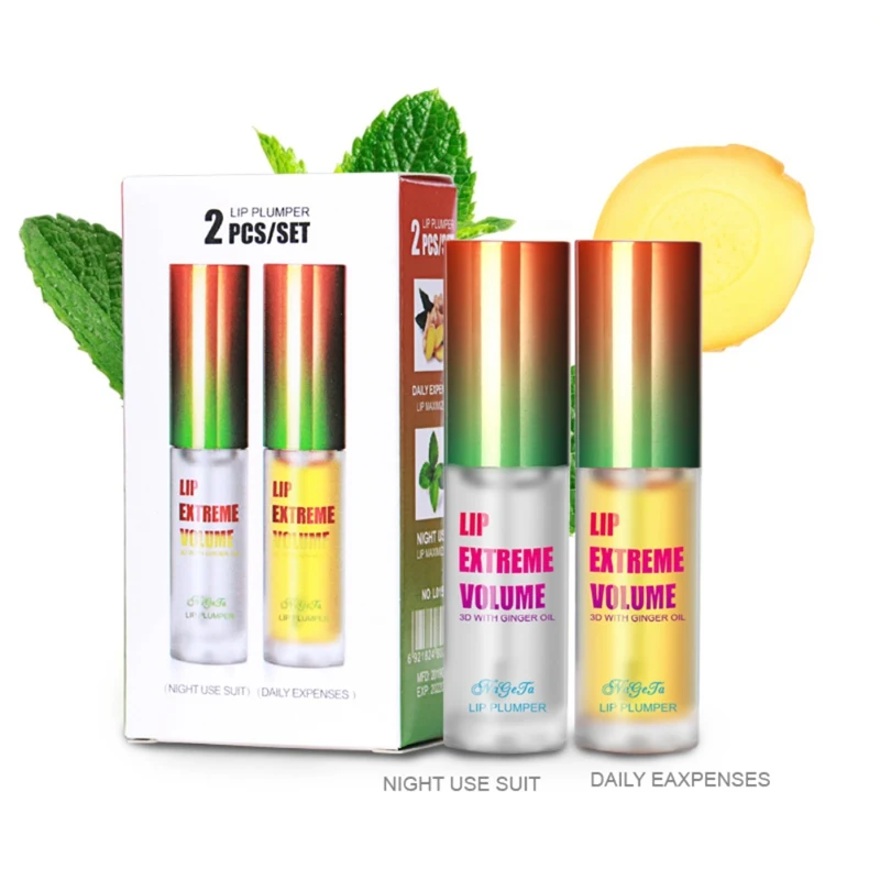 

Lip Oil Set Collagen Lip Plumping Gloss Moisturizer Repair Lip Extreme Volume Essence Lips Enhancer Cosmetics Set Lip Oil*