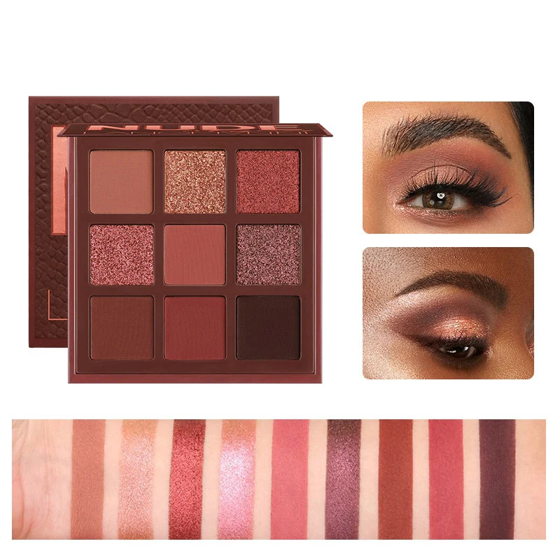 

ECHOS 9 GongGe Multicolor Easy Colored Light Waterproof And Sweat Matte Persistent Don't Fly Powder Eye Shadow Dropshipping