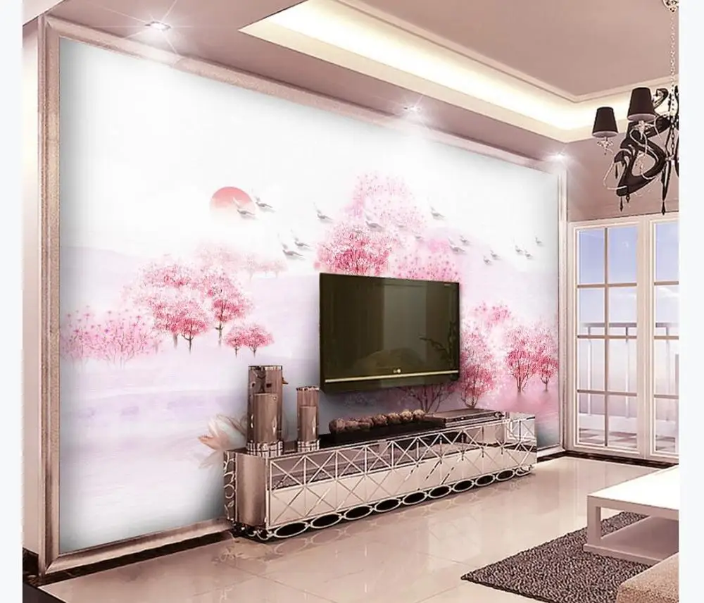 Индивидуальные Новые китайские эстетические настроения персиковый цвет ТВ