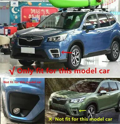 

ABS Black Front Fog Light Lamp Cover Trim 2pcs for Subaru Forester 2019