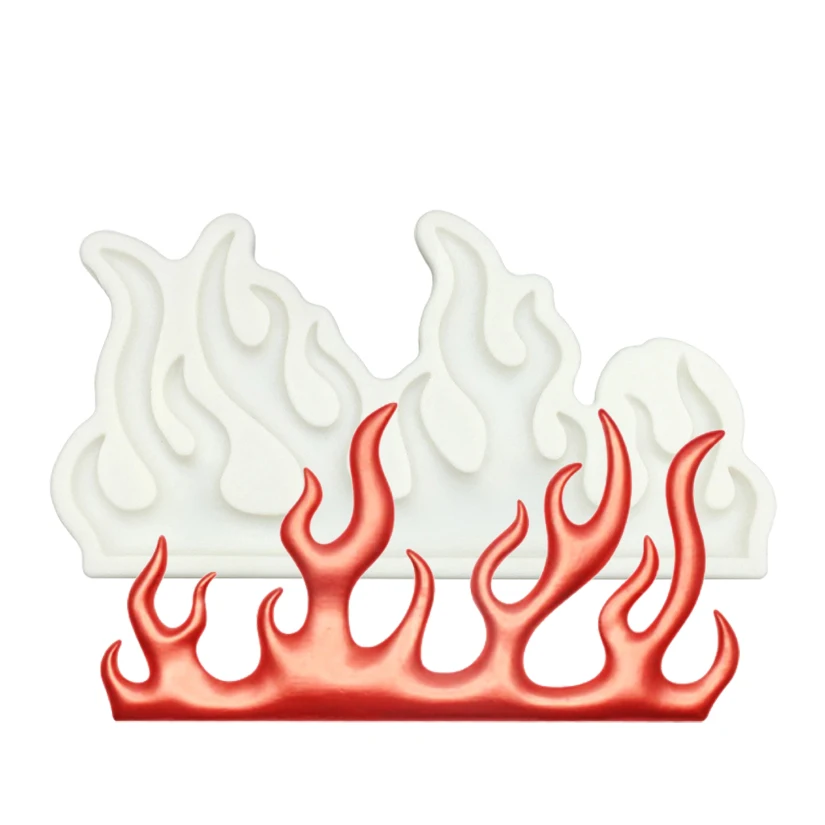 

Flame Silicone Cake Baking Mold Sugarcraft Chocolate Cupcake Resin Tools Fondant Decorating Tools