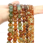 _ Вены дракона, агат, круглые бусины россыпью, бриллианты, браслеты, ожерелья, нитка 4681012 мм