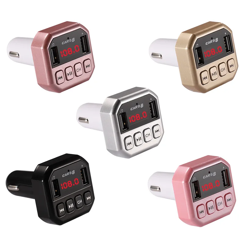 

Car Mp3 Bluetooth Player Card CAR B8 Bluetooth Hands-free FM Transmitter Car Mp3 Support U Disk and TF Card