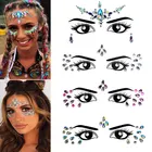 Эротическая 3D поддельная Временная имитация татуировки Стразы для дам Выпускной вечеринки украшения для лица Татуировка день смерти