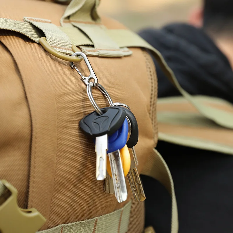 

5Pcs/Lot Mini Carabiner Clips D-Ring Alloy Spring Keychain Camping Hiking Hook Outdoor Sports Safety Buckle Climbing Accessories