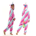 Детские пижамы-кигуруми в виде радужного единорога, детские комбинезоны в виде животных, комбинезон, комбинезон, пижама, одежда для сна, Косплей пижамы для девочек