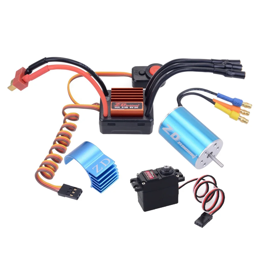 1:16 RC автомобильные аксессуары 30A ESC контроль скорости/2435 3900KV бесщеточный