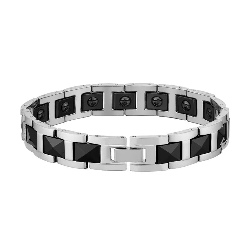 Черный керамический магнитный браслет NHGBFT для мужчин и женщин браслеты из