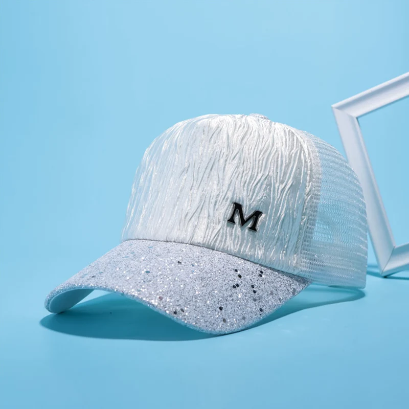 Модная бейсболка с надписью M женская уличная бейсбольная шляпа дышащая мужская