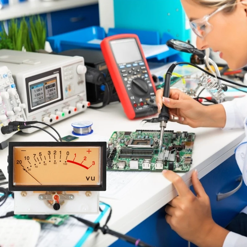 Счетчик VU Meter Header DB усилитель мощности шасси с подсветкой двойной аналоговый