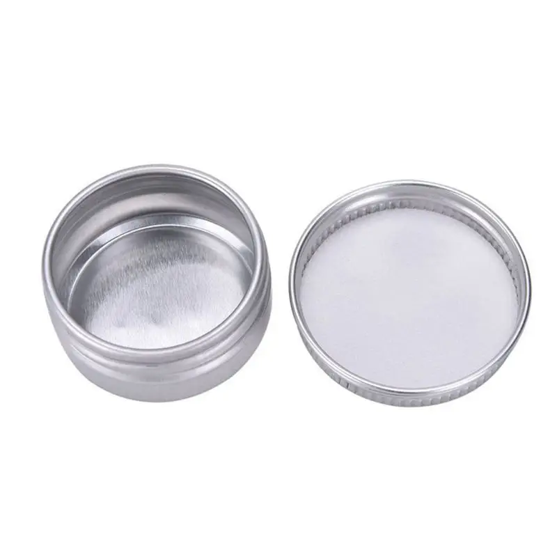 

25-Pack 15ml 38x20x0.3cm / 15x7.8x0.1in Aluminum Tin Cans Screw Top Empty Container Cans with Screw Lid