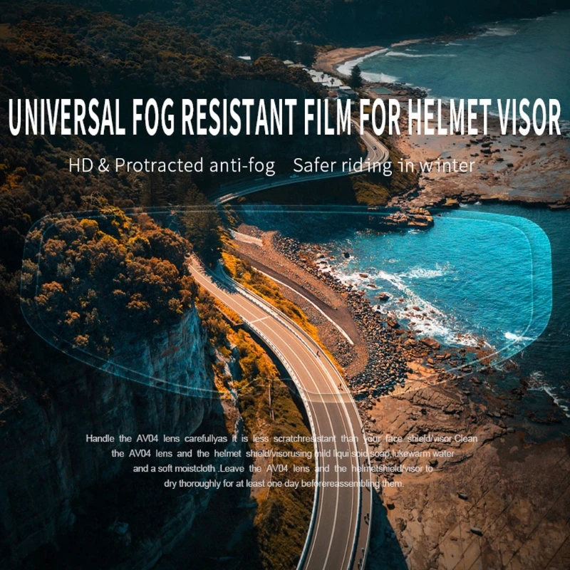 

Winter Anti Fog motorcycle helmet Films Universal Clear Anti-Fog Patch Film High Clear for Visor Helmets Accessories