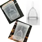 Медицинская менструальная чаша из силикагеля, менструальная чаша, менструальная чаша, меструальная вагинальная чаша, 1 шт. и коробка