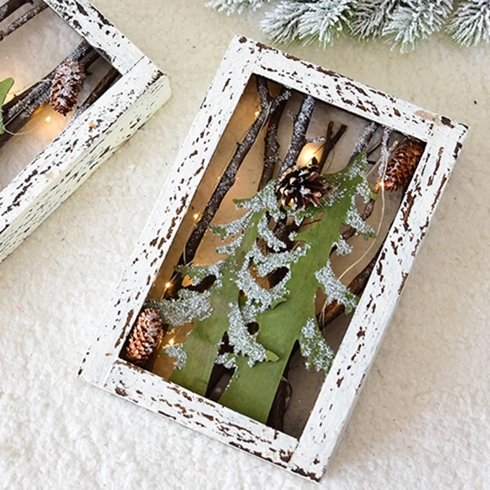 Рождественские украшения квадратные настенные подвесные Обои для рабочего