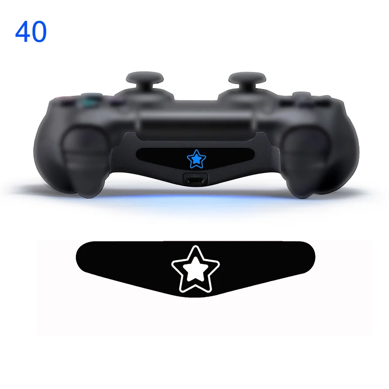 NO 40 Одна штука наклейка для sony Play station 4 PS4 контроллер светодиодный светильник наклейка для бара ПВХ наклейка для PS4 Dualshock геймпад управление - Цвет: NO 40