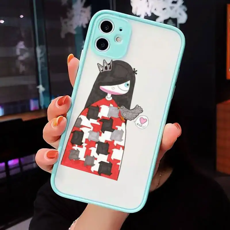 

Marc Jacob Rose Cinderella Cute Girl Phone Cases matte transparent For iphone 7 8 11 12 plus mini x xs xr pro max cover