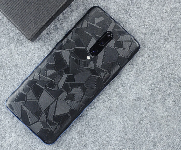 3D треугольный узор для Oneplus 7 7T 7Pro задняя пленка тонкая защита экрана защитная