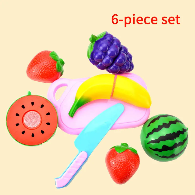 Children's Small Toys Set Fresh Fruit Vegetables Cutting Toy Funny Kitchen Simulation Suit Food Learning Early Educational Gifts images - 6