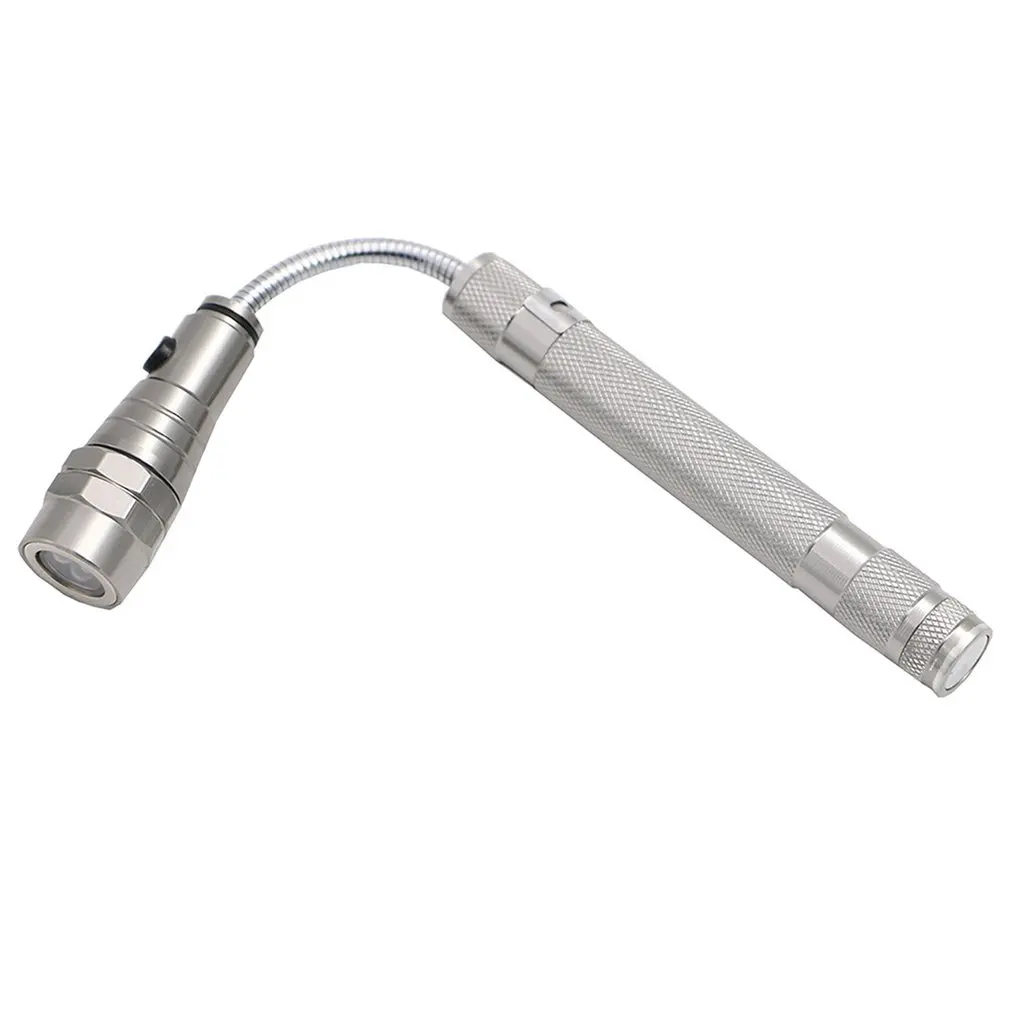 Портативный Размеры 3Led Телескопический гибкий фонарик Магнитный светильник