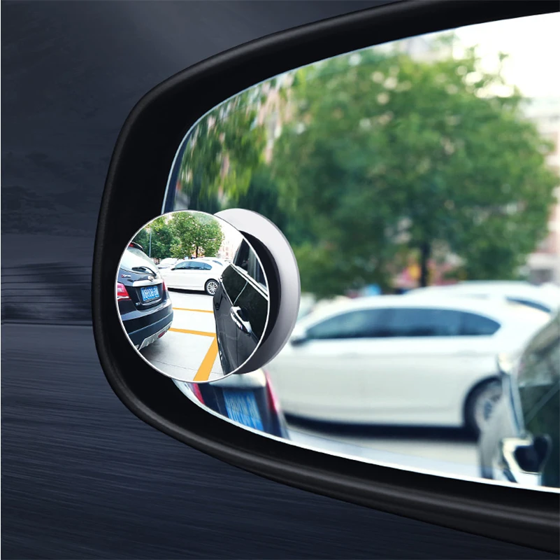 

Car Rearview Mirror Round Mirror Reversing Auxiliary Mirror Blind Area Reflective Mirror 360 Degree Wide Angle Blind Spot Mirror