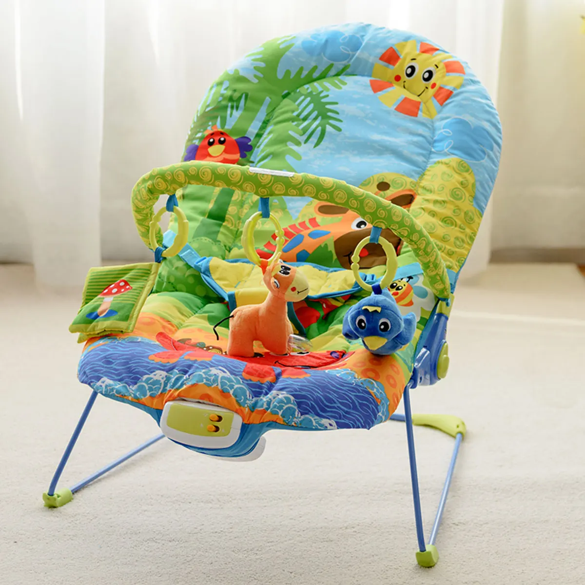 Многофункциональное детское кресло-качалка с функцией вибрации музыка | Мать и