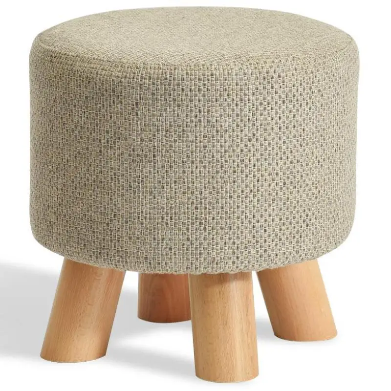 Стул из массива дерева модный креативный стул для дивана низкий ткани семейного