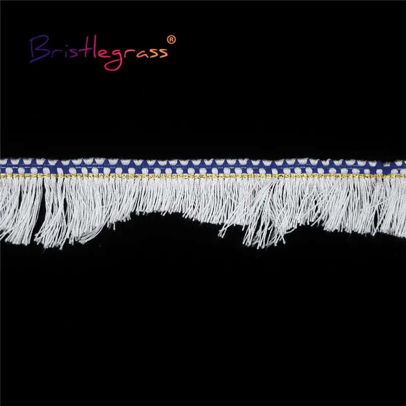 BRISTLEGRASS 1 ярд 2 &quot50 мм Плетеный отделкой из кружева кроше макраме кисточкой лента с