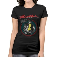 michael jackson thriller t shirt vintage printing shirt womens tee