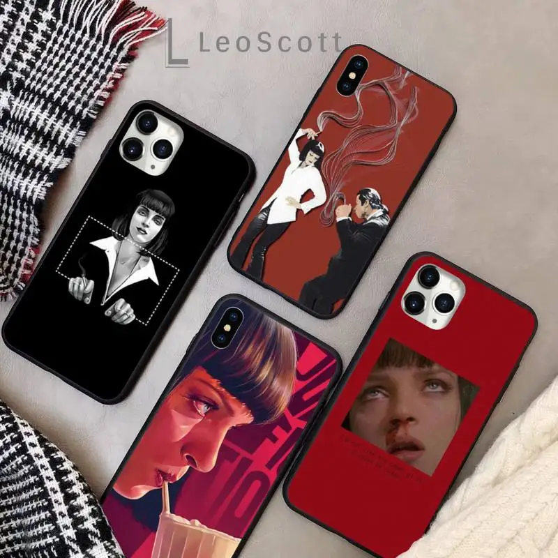 

Pulp Fiction Movie Phone Case for iPhone 11 12 pro XS MAX 8 7 6 6S Plus X 5S SE 2020 XR Soft silicone cover shell