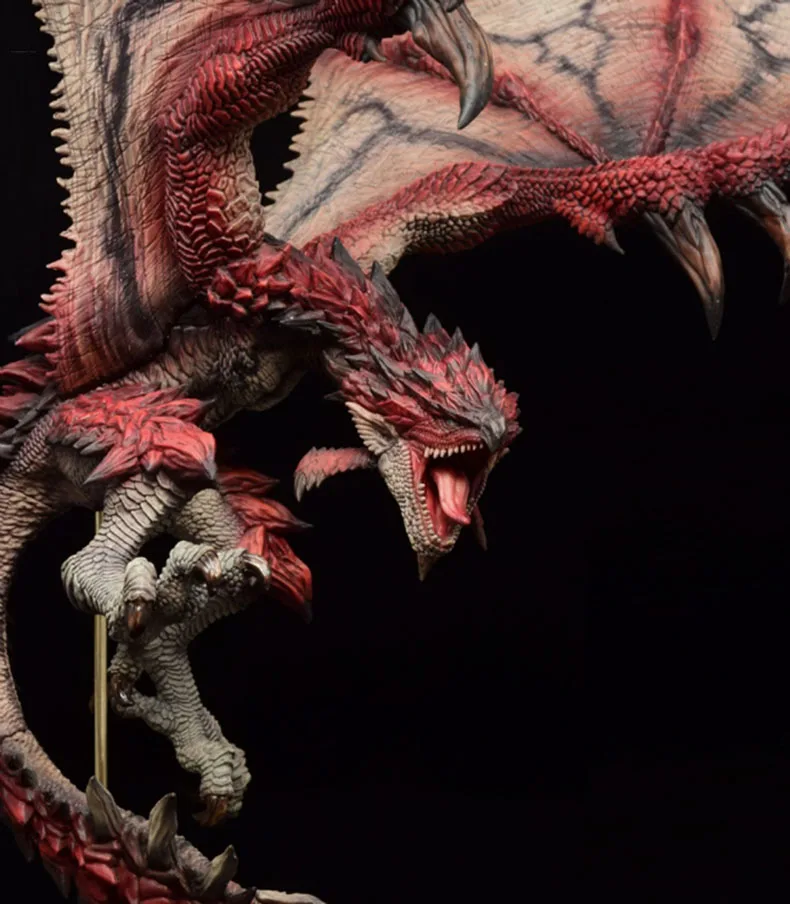 

Garage Kits(Gk) Monster Hunter World Icefield Male Fire Dragon Animal Figure Two-Dimensional Unpainted Resin Model Kits