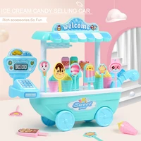 diy kids toy children role play toys educational toy mini candy cart detachable icecream shop toy cash register chrismas gift