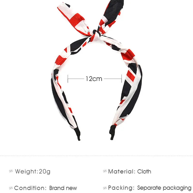 Модная Цветочная повязка на голову с бантом для женщин и девочек Корейская