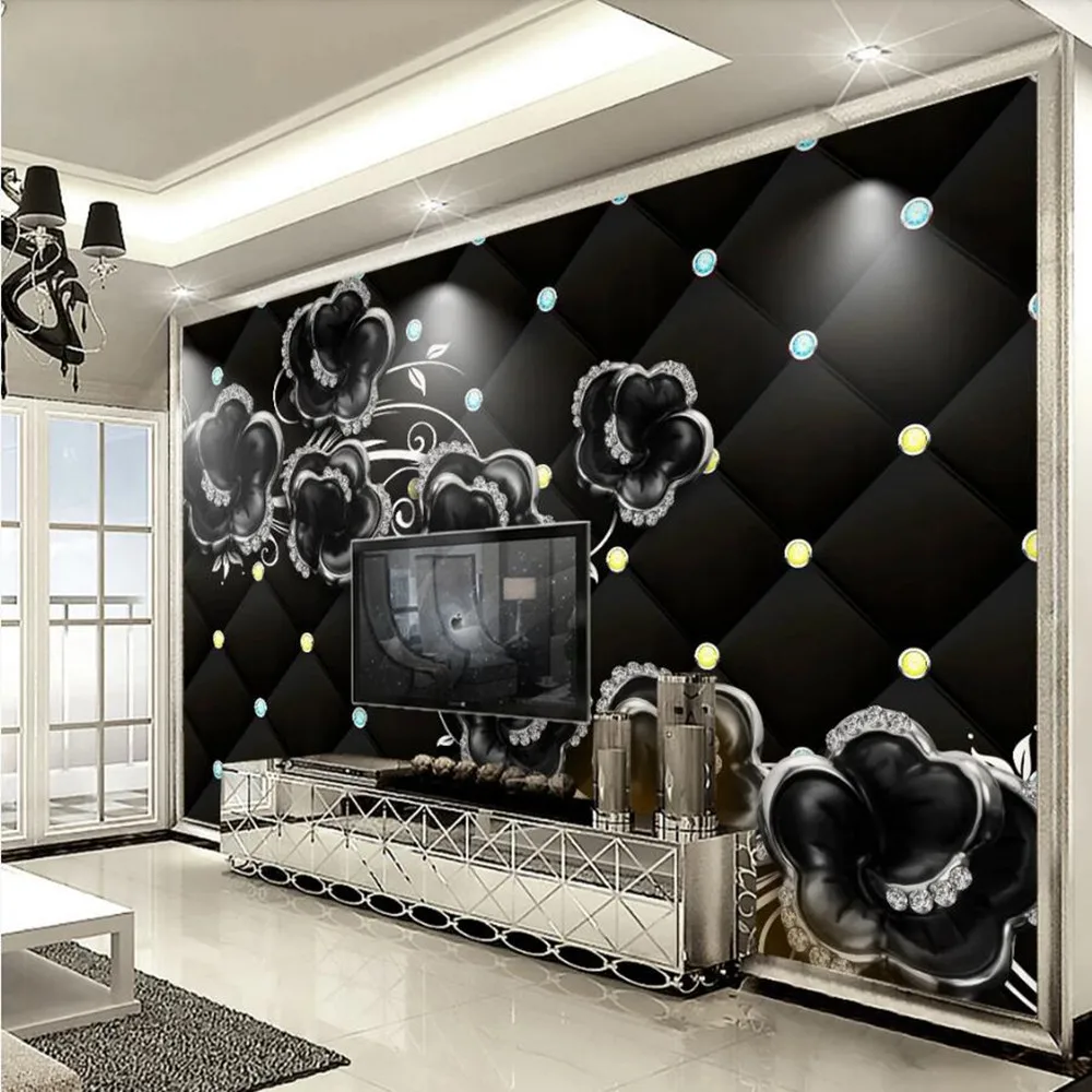 milofi custom large wallpaper mural 3D fashion color feather texture art TV background | Обустройство дома