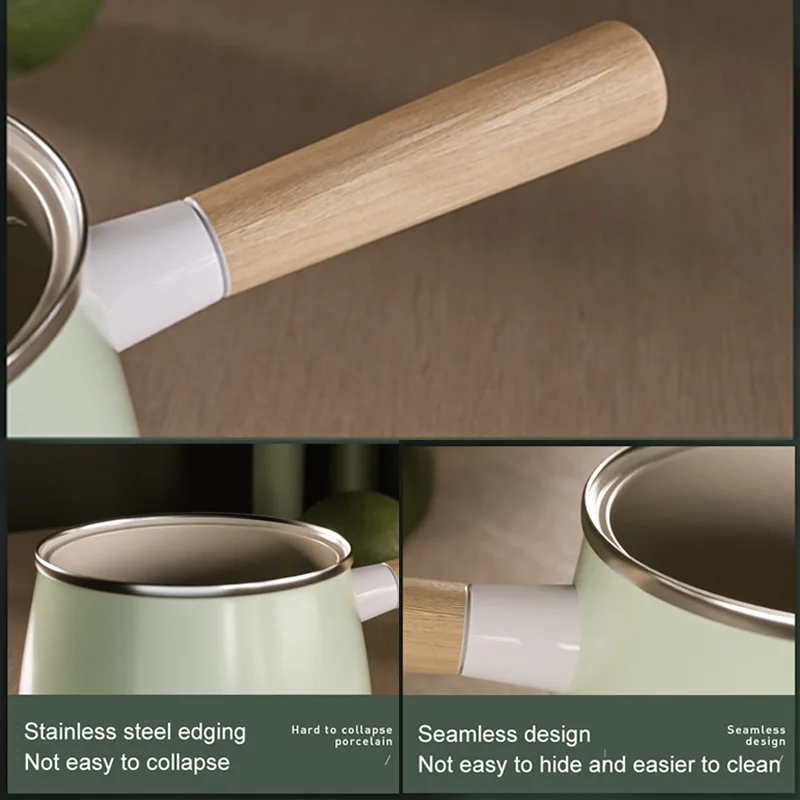 Стеклянный кастрюль для приготовления молока мгновенный горшок лапши суп