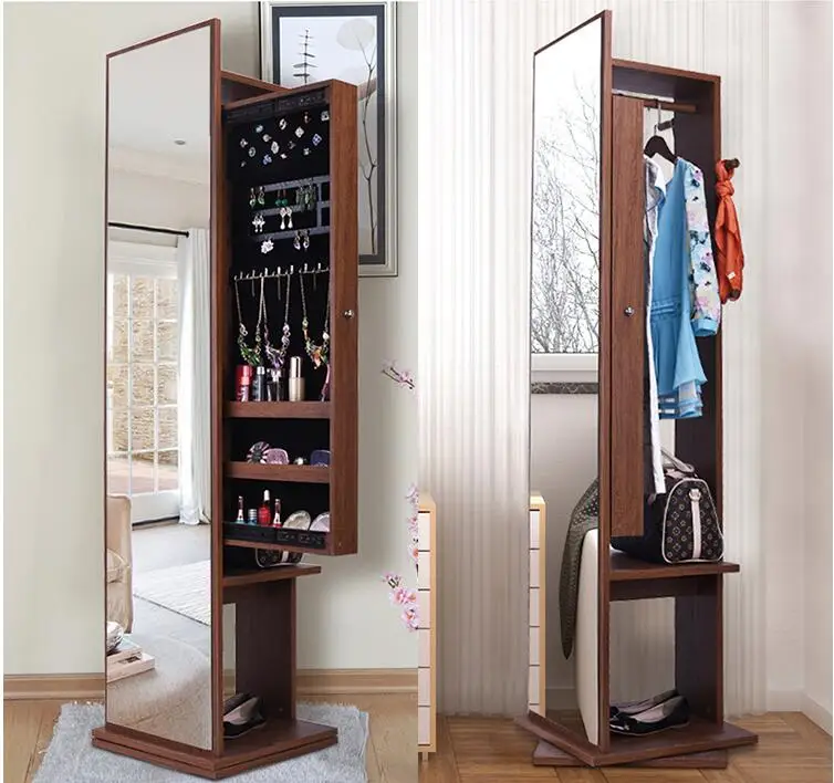 Гардеробное зеркало гардеробное полностью закрытое от пола до потолка простой современный шкаф для
