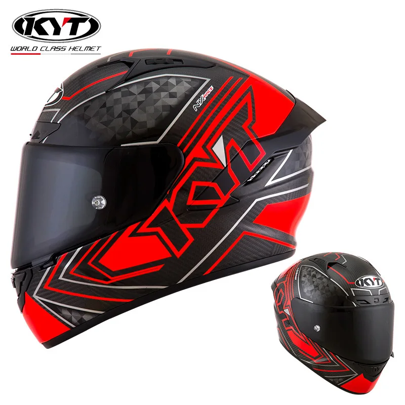 Мотоциклетный шлем из углеродного волокна мужской Полнолицевой Солнцезащитный