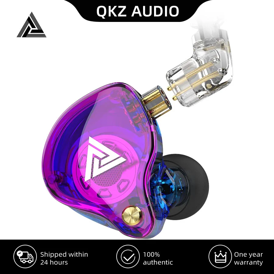 

QKZ VK4 ZST heavy bass earphone headset HiFi earphone iron control music movement exchange Bluetooth cable