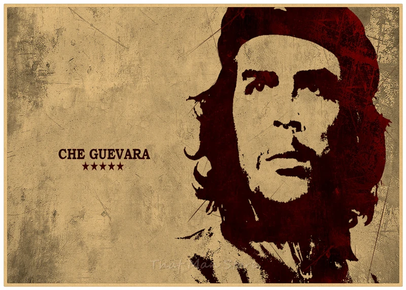 Плакат Che Guevara с сигарами наклейки на стену красивым парнем плакат из крафт-бумаги