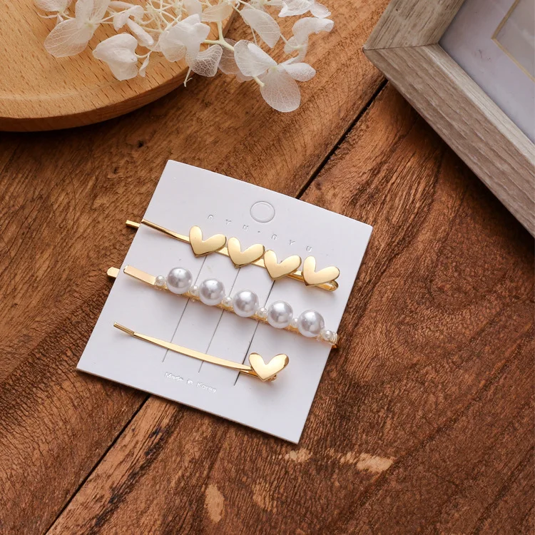 Женские заколки для волос с жемчугом модные элегантные в Корейском стиле