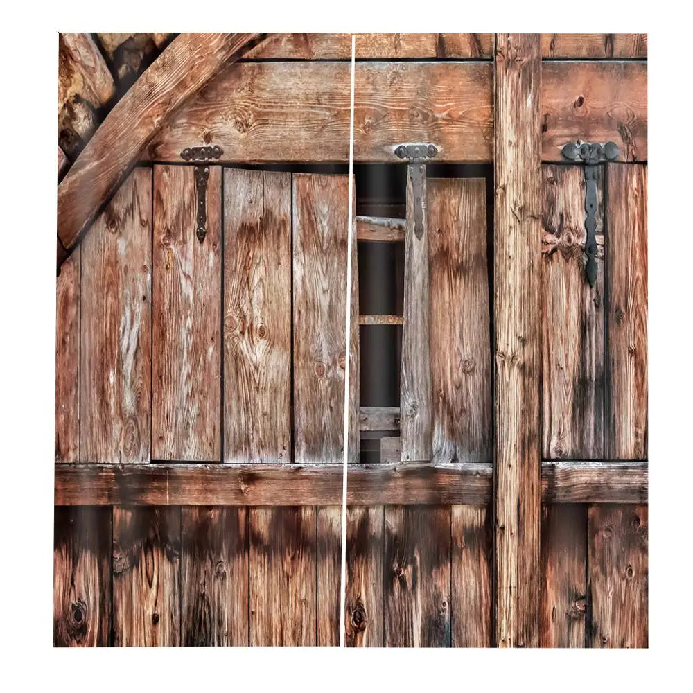 Домашний интерьерный декор старые винтажные деревянные двери занавески для