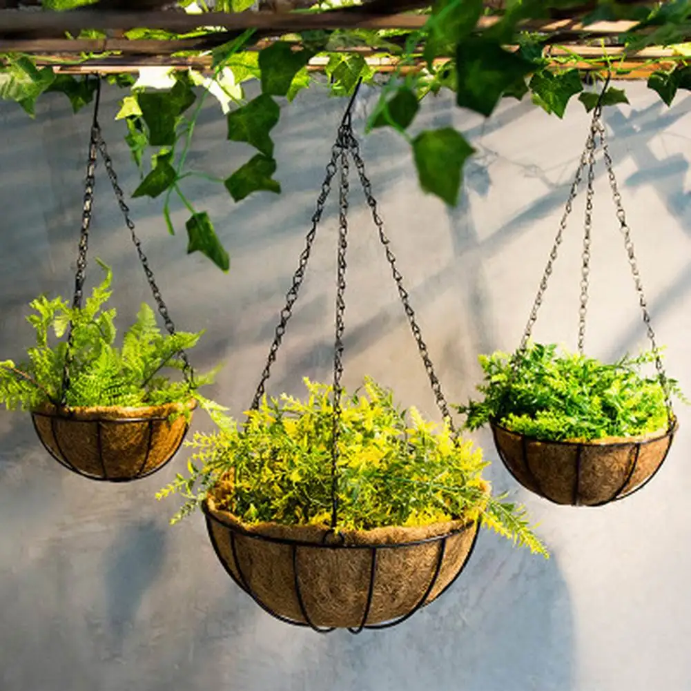

4Pcs Double-head Hanging Basket Chains Flower Pots Hanging Chains 3 Point Garden Plant Hanger Home Garden Tools кашпо для цветов