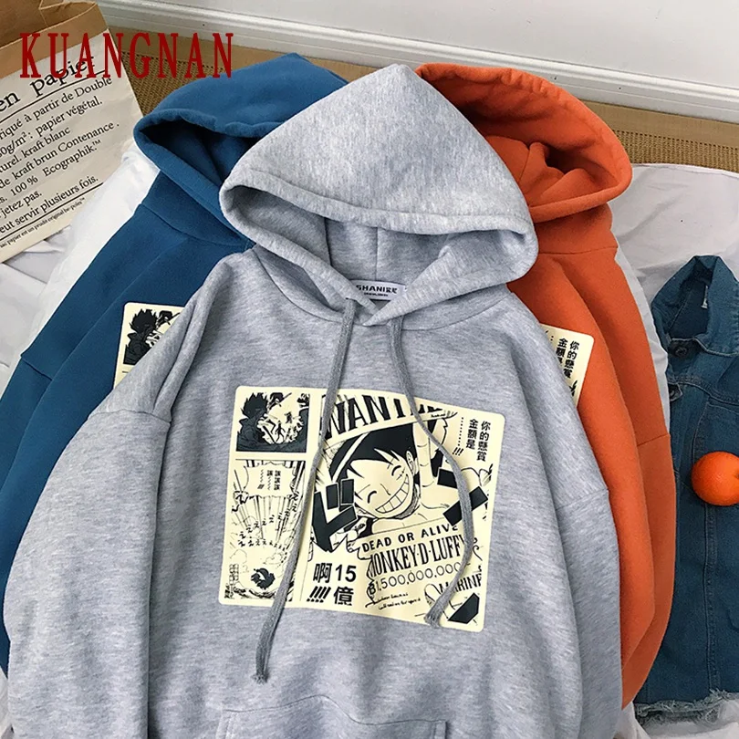 KUANGNAN японского аниме one piece Толстовка Мужская Уличная Мужская s толстовки хип-хоп толстовки мужские толстовки XXL Новинка