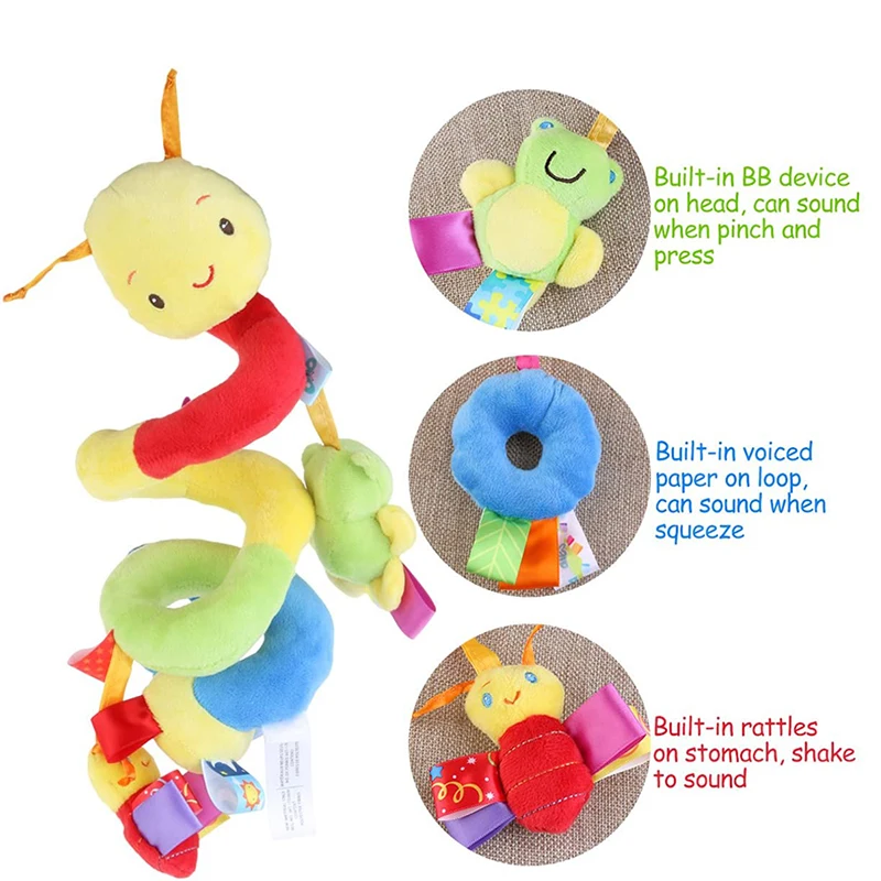 Детские плюшевые погремушки игрушки для детей возраста от 0 до 12 месяцев Колыбель