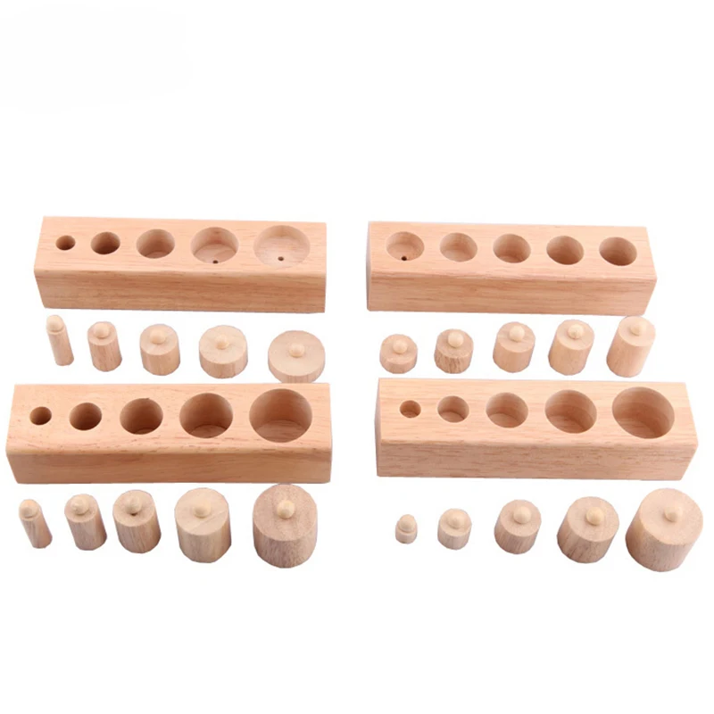 Новая детская цилиндрическая розетка Монтессори пазлы игрушка для развития