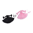 Готическое кружевное платье с повязкой на голову для ночных кукол 13 60 см в стиле 