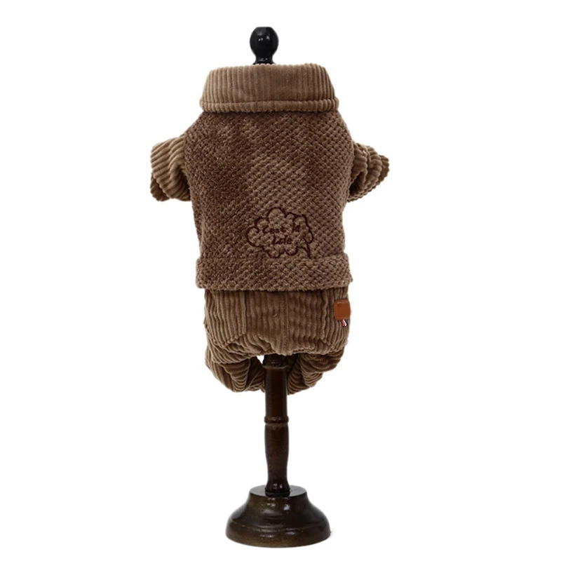 Одежда для собак зимняя французская собака породы бульдог пальто комбинезон