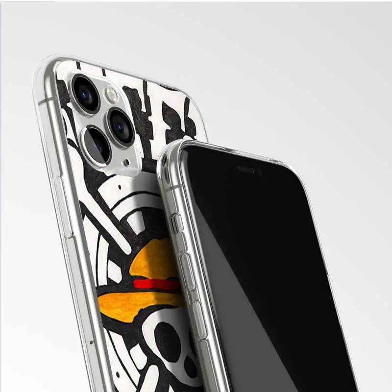 

Anime One Piece Cases for iphone 11 Pro XS Max 8 7 6 6s 5 5s SE XS MAX Plus X XR phone Cases Cartoon Transparent Soft TPU Covers
