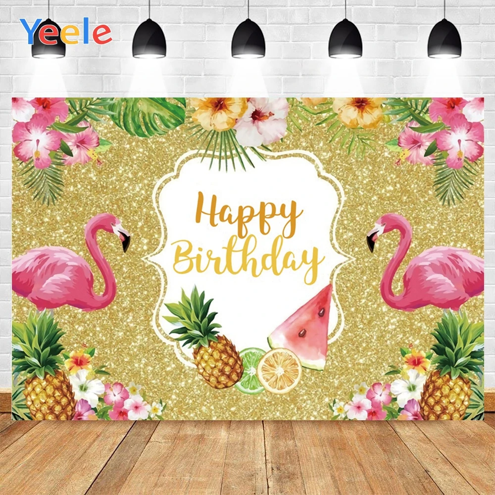 

Фон для студийной фотосъемки с изображением фламинго