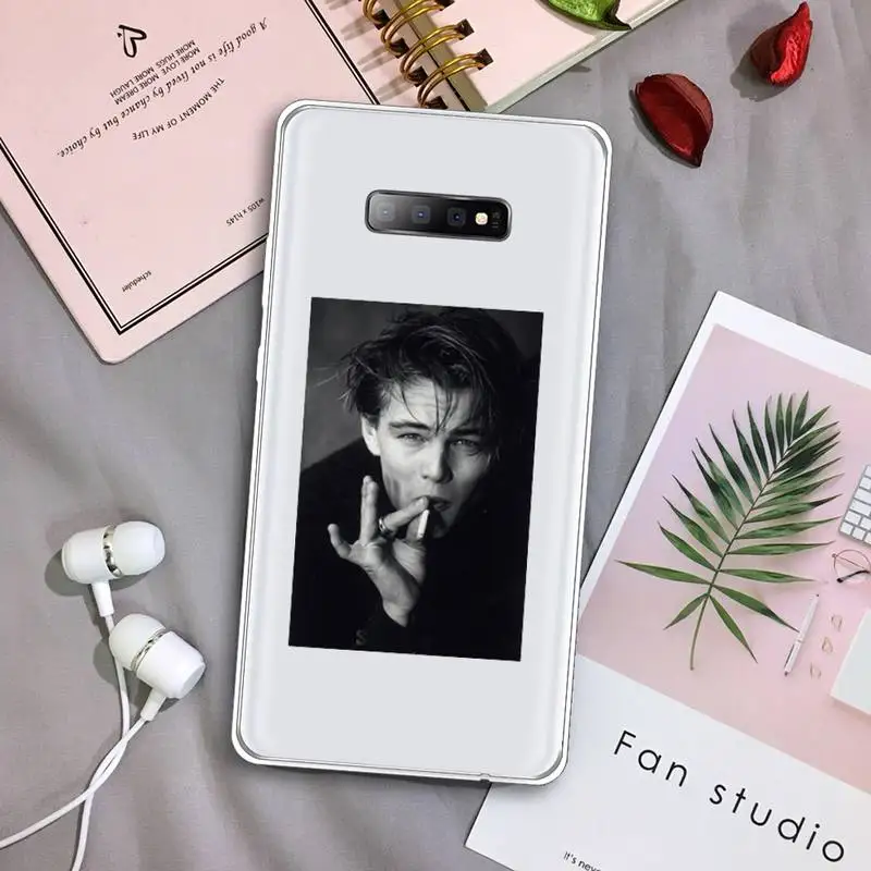 

Leonardo DiCaprio Phone Case Transparent For Samsung Galaxy S A 5 7 8 9 2015 20 edge plus 10 e lite 2019